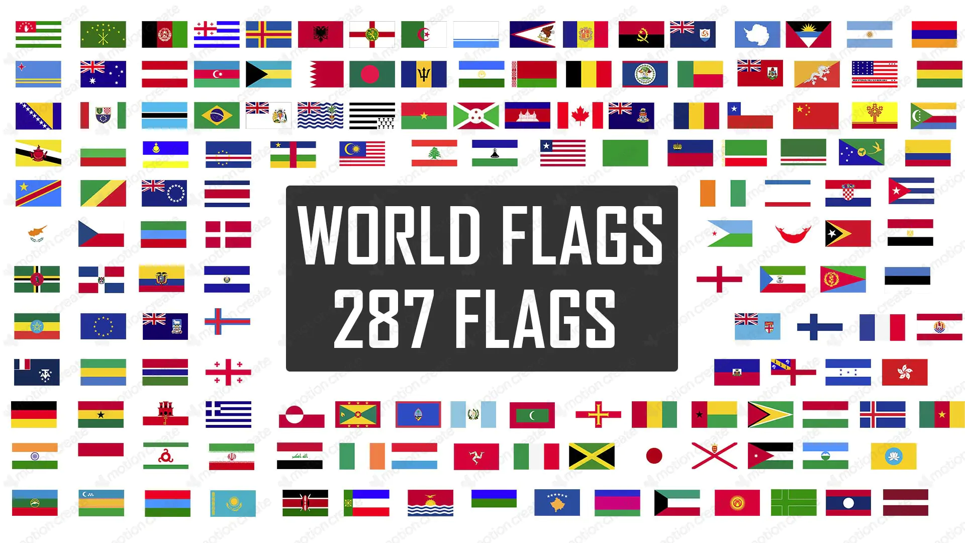 World Flags 287 Flags